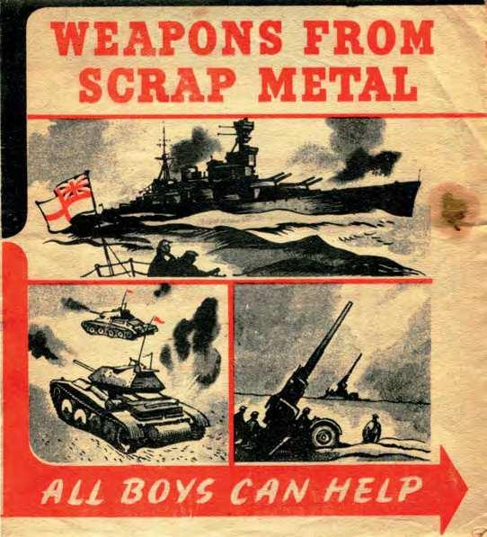 Propaganda Poster Scrap Metal Pioneer Recycling in United Kingdom
