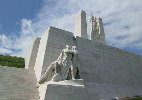 Historic Sites of Manitoba: 44th Canadian Infantry Vimy Ridge Monument  (Portage Avenue, Winnipeg)