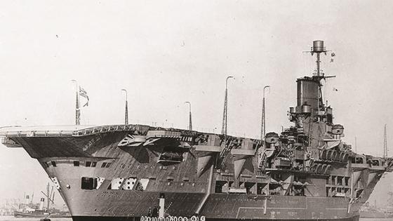 Ark Royal pictured soon after completion